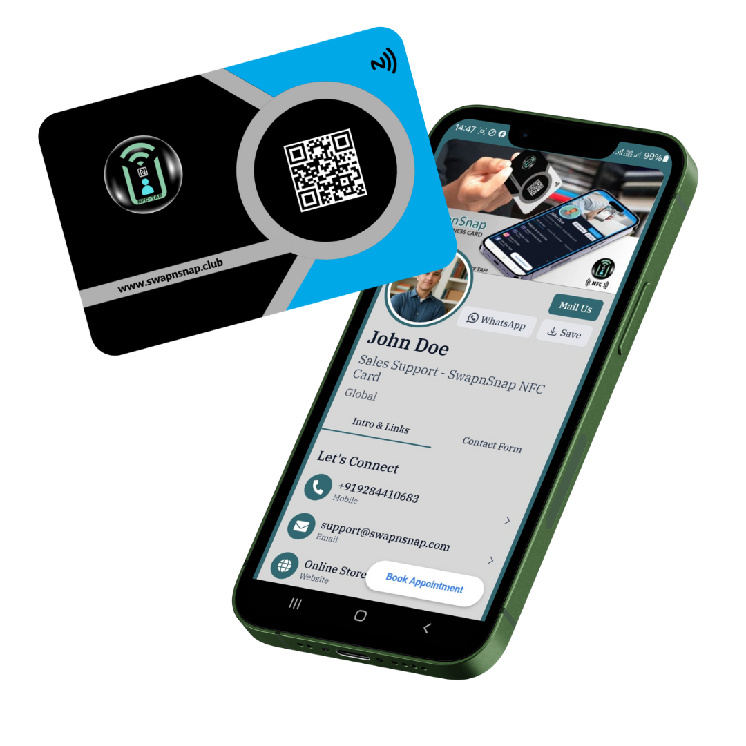NFC Digital Business Card - Swap-n-Snap