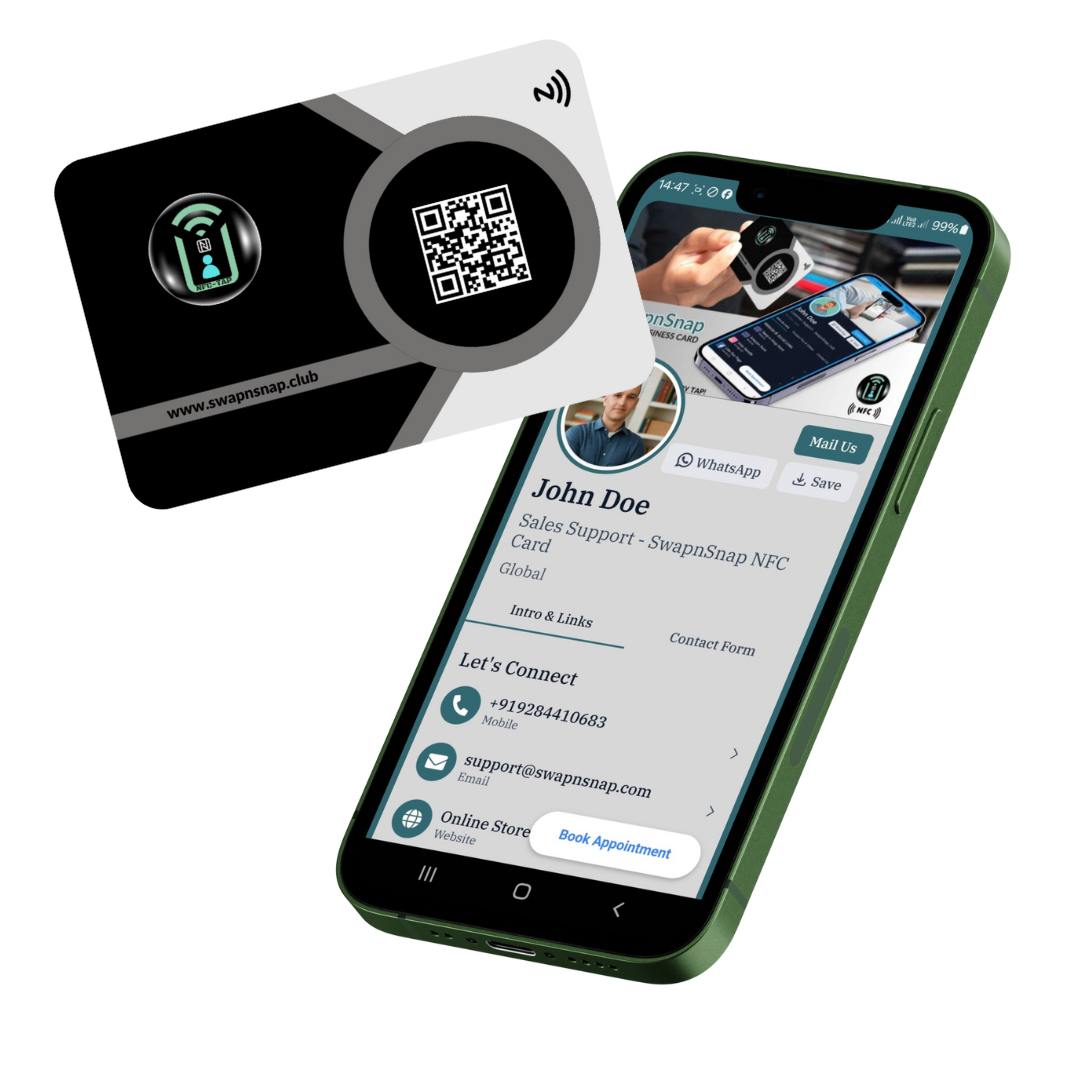 NFC Digital Business Card - Swap-n-Snap