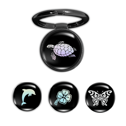 360 Holo-Ring Mobile Holder with 4 Changeable Logo Magnets - Swap-n-Snap