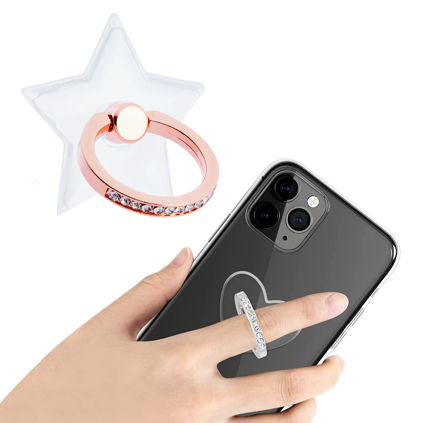 Diamante Crystal Phone Grip - Swap-n-Snap