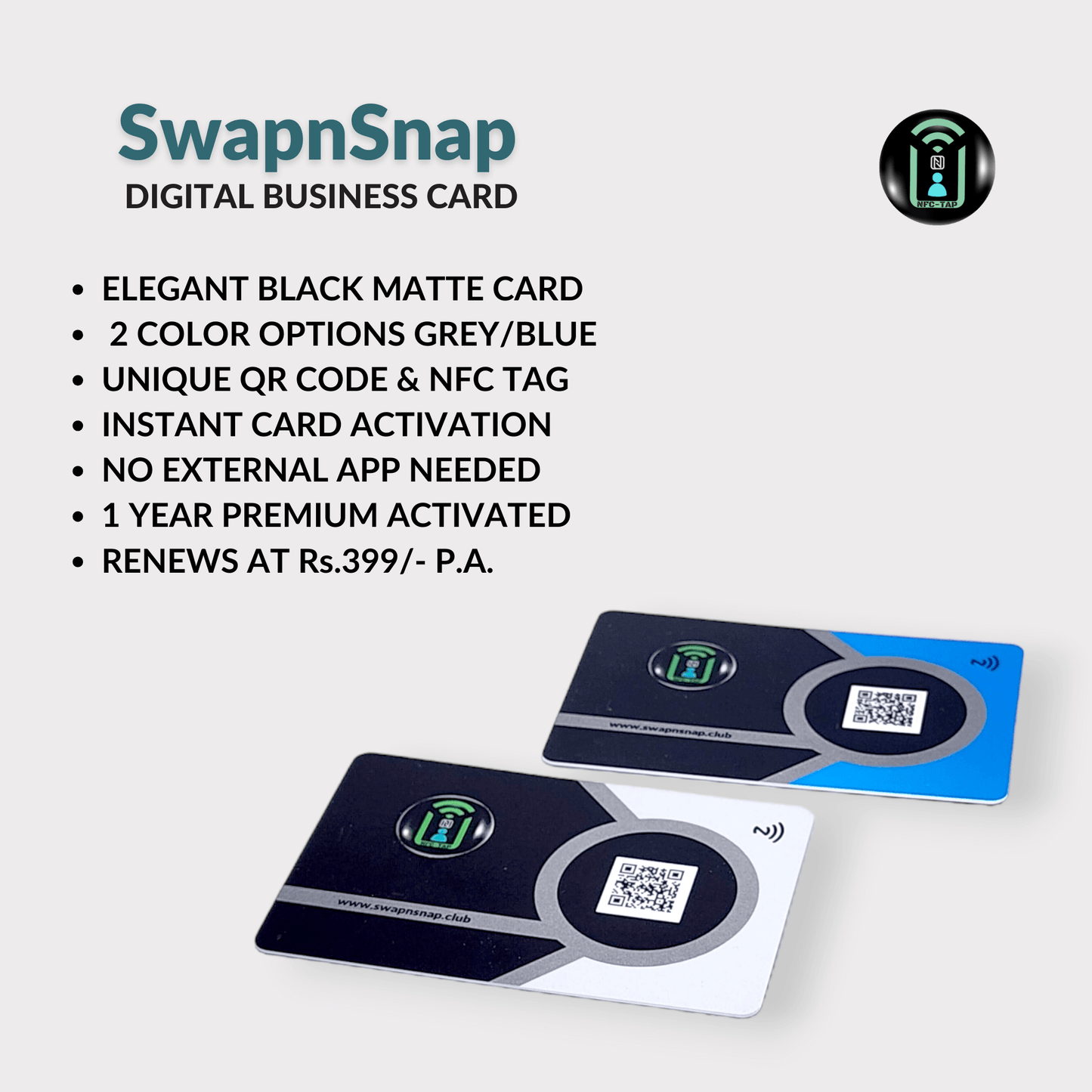 SwapnSnap Digital Business Card - Swap-n-Snap